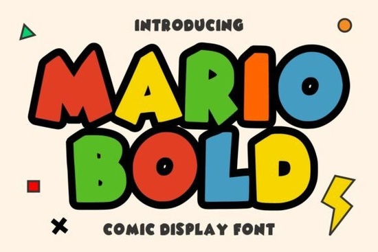 Mario Bold Font